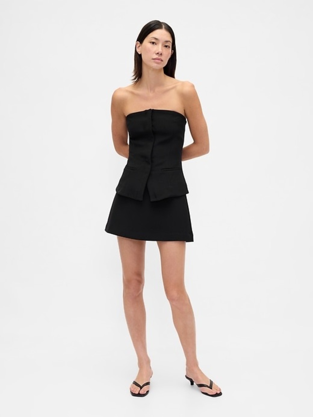 NWT Black GAP Bistretch Tailored Women’s Skort
